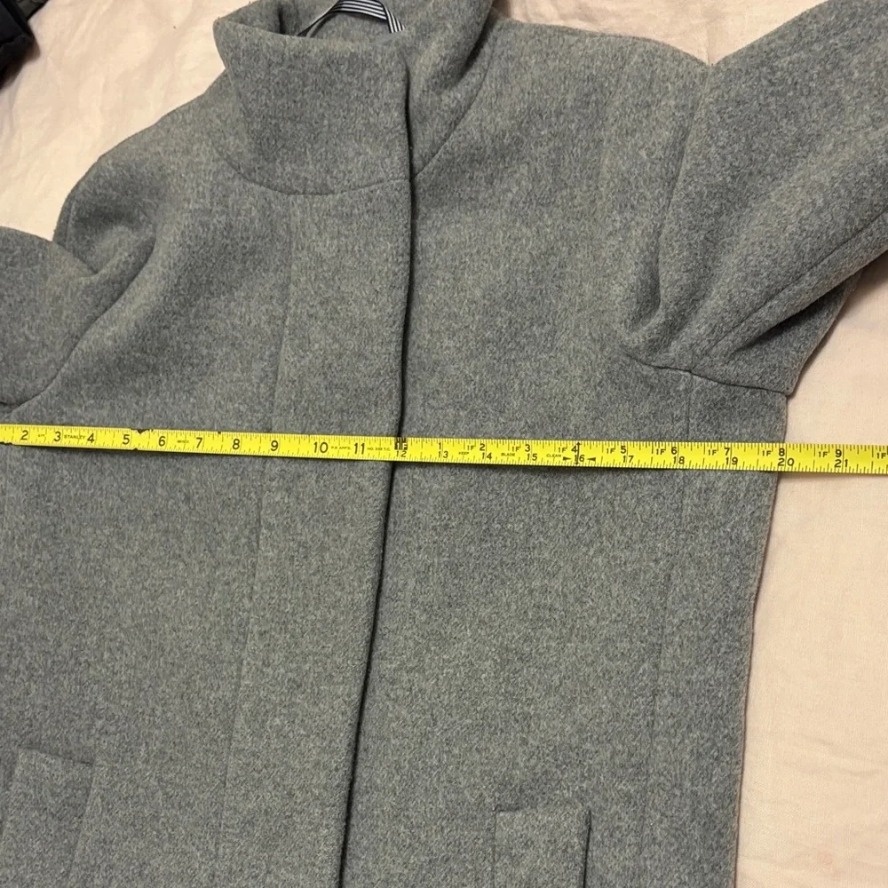 J. Crew Factory Gray Pea Coat - Picture 13 of 16
